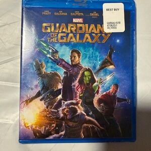 Marvel Guardians of the Galaxy Blu-ray — Blue and Yellow Cover Art